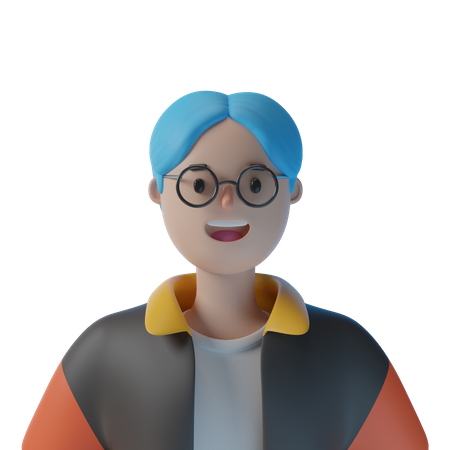 Stylist Boy  3D Illustration