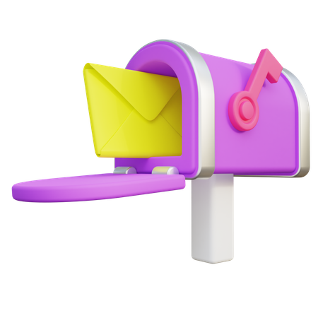 Stylized Mail Box  3D Icon