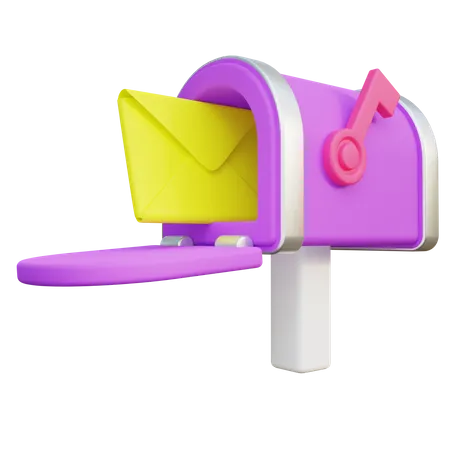 Stylized Mail Box  3D Icon