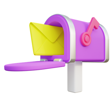 Stylized Mail Box  3D Icon