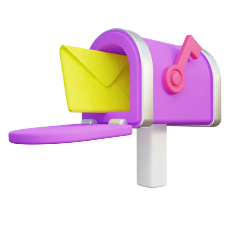 Stylized Mail Box 3D Icon
