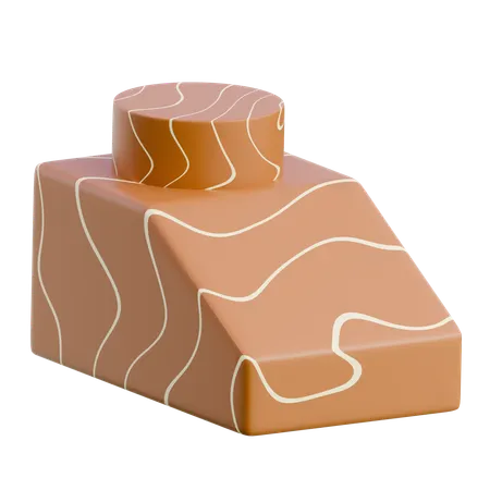 Stylized Rock Formation  3D Icon
