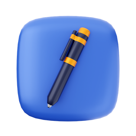 Stylo  3D Icon