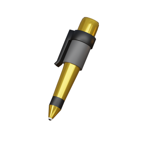 Stylo en or  3D Icon