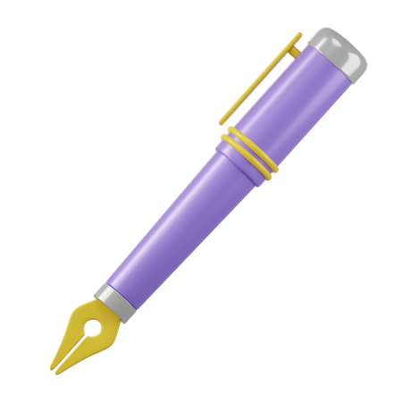 Stylo plume  3D Icon