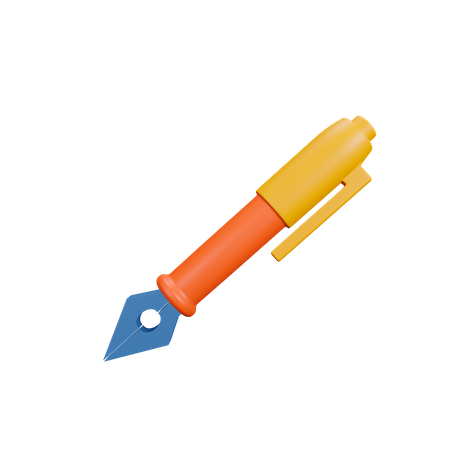 Stylo plume  3D Icon