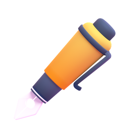 Stylo plume  3D Icon