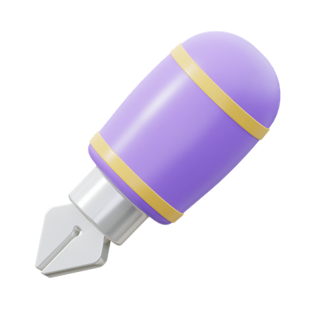 Stylo plume  3D Icon