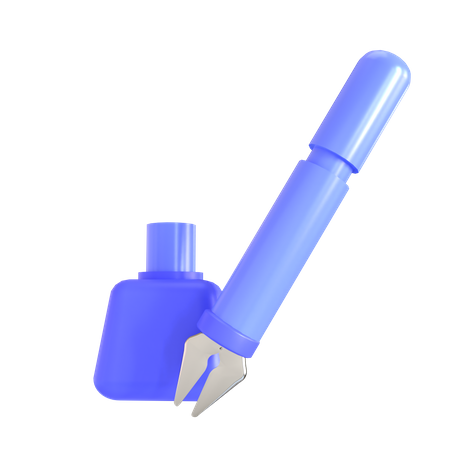 Stylo plume  3D Icon