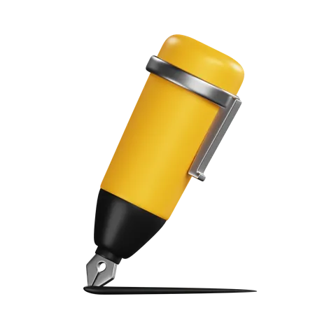 Stylo plume  3D Icon