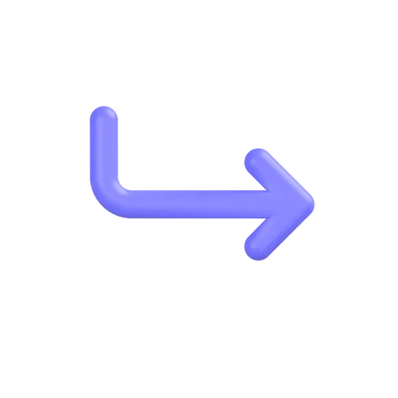 Subdirectory-arrow 3D Icon