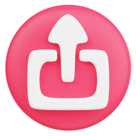 Subir  3D Icon