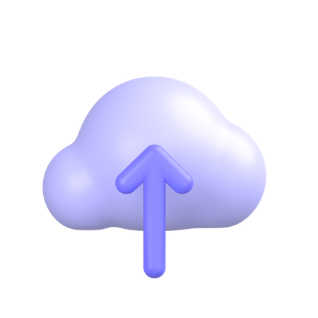 Subir a la nube  3D Icon