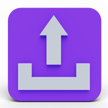 Subir  3D Icon