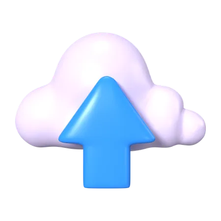 Subir a la nube  3D Icon