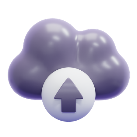 Subir a la nube  3D Icon