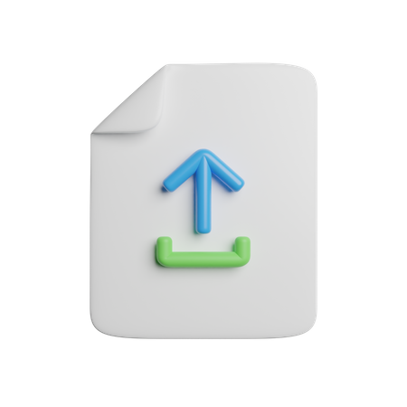 Subir archivo  3D Icon