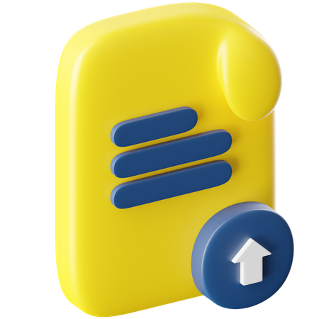 Subir archivo  3D Icon