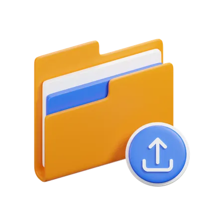 Subir carpeta  3D Icon