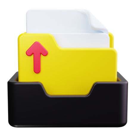 Subir carpeta  3D Icon