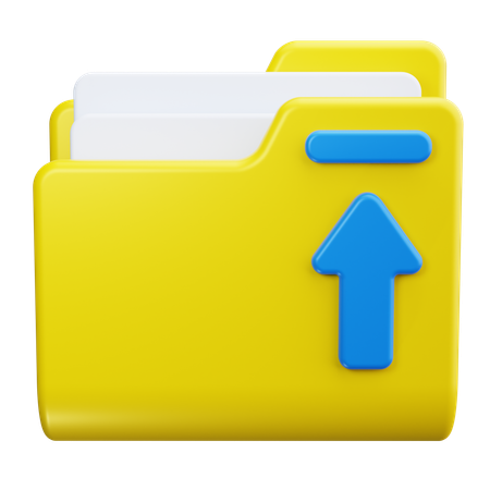 Subir carpeta  3D Icon