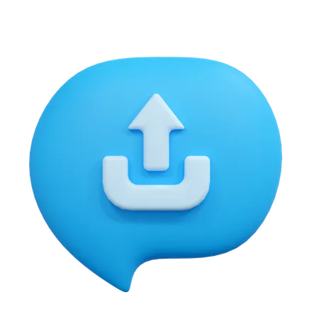 Subir chat  3D Icon