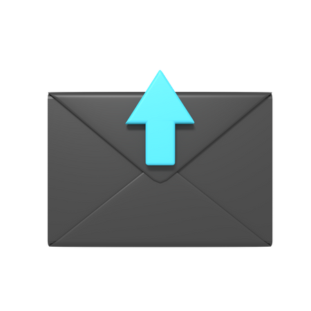 Subir correo  3D Icon