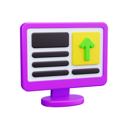 Subir datos  3D Icon