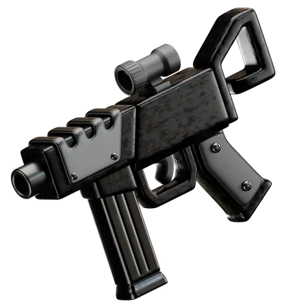 Submachine Gun  3D Icon