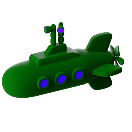 潜水艦  3D Icon