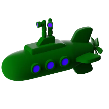 潜水艦  3D Icon