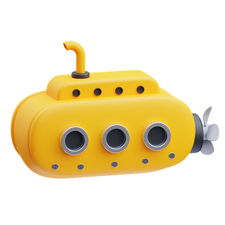 潜水艦  3D Icon