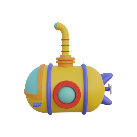 Submarine  3D Illustration