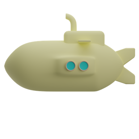 Submarine  3D Illustration