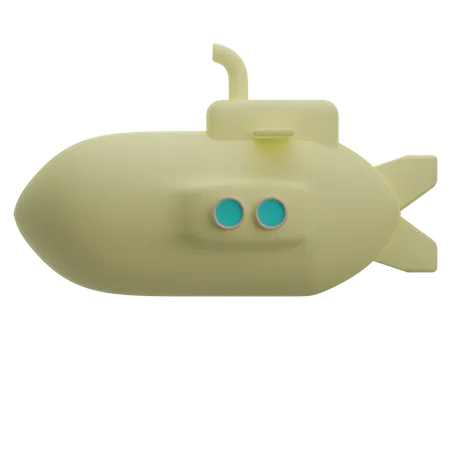 Submarine  3D Illustration