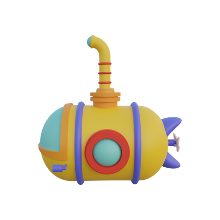 Submarine  3D Illustration