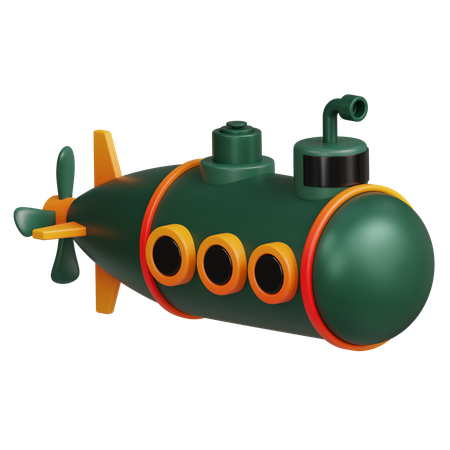 Submarino  3D Icon