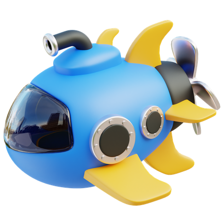 Submarino  3D Icon