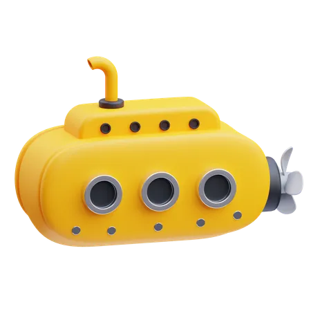 Submarino  3D Icon