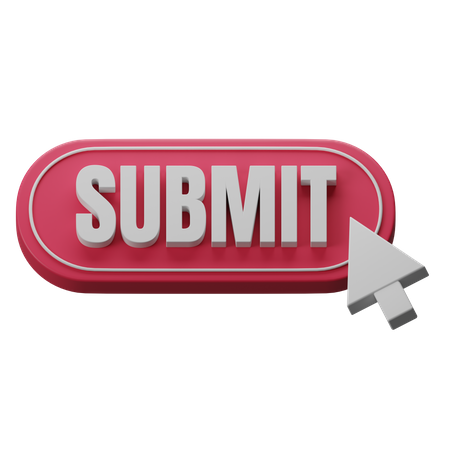 Submit Button  3D Icon