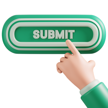 Submit button  3D Icon