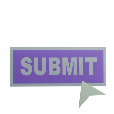 Submit Button  3D Icon