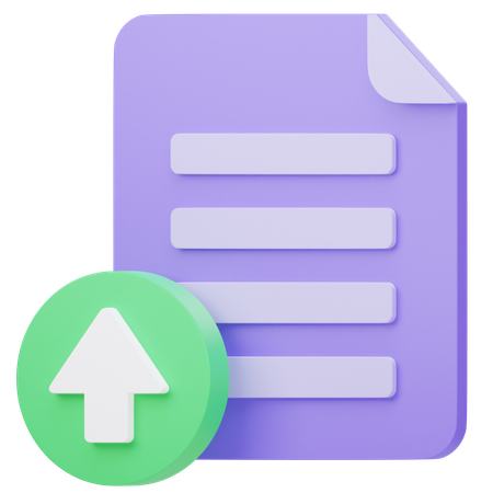 Submit Document  3D Icon