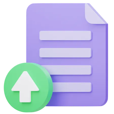 Submit Document  3D Icon