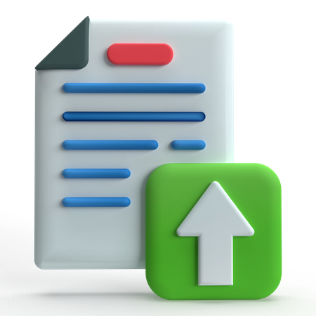 Submit Document  3D Icon
