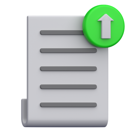 Submit Document  3D Icon