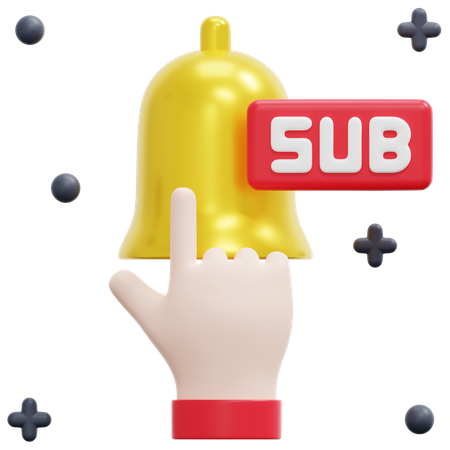 구독하다  3D Icon