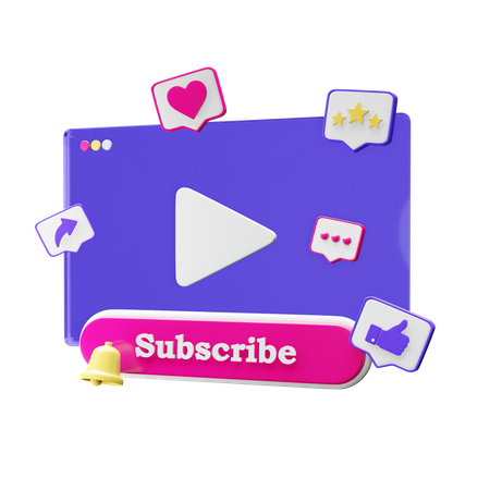 Subscribe  3D Icon