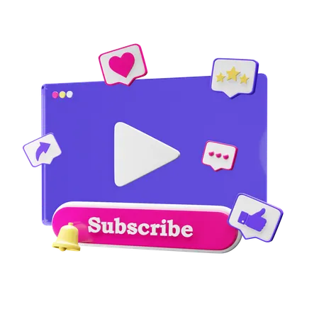 Subscribe  3D Icon