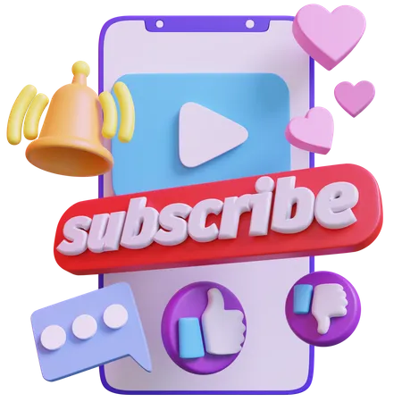 Subscribe  3D Illustration